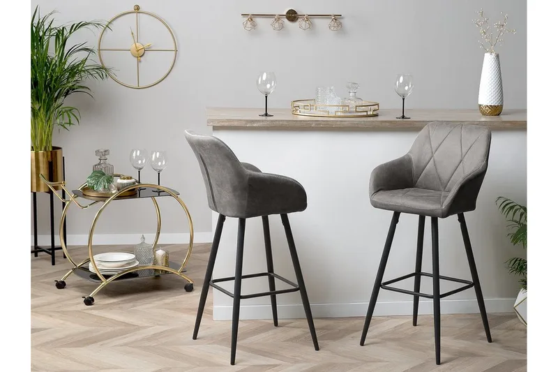 Darien Barstol 41 cm - Grå - Möbler - Stolar & fåtöljer - Barstol & barpall