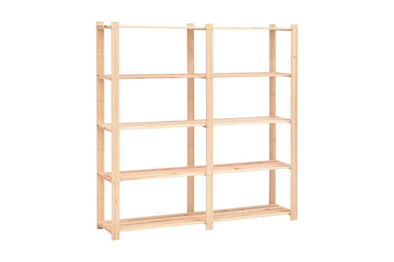 Förvaringshylla 5 hyllor 2 st 170x38x170 cm massiv furu 500 - Beige - Möbler - Stolar & fåtöljer - Barstol & barpall