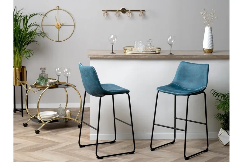 Franks Barstol 46 cm - Blå - Möbler - Stolar & fåtöljer - Barstol & barpall