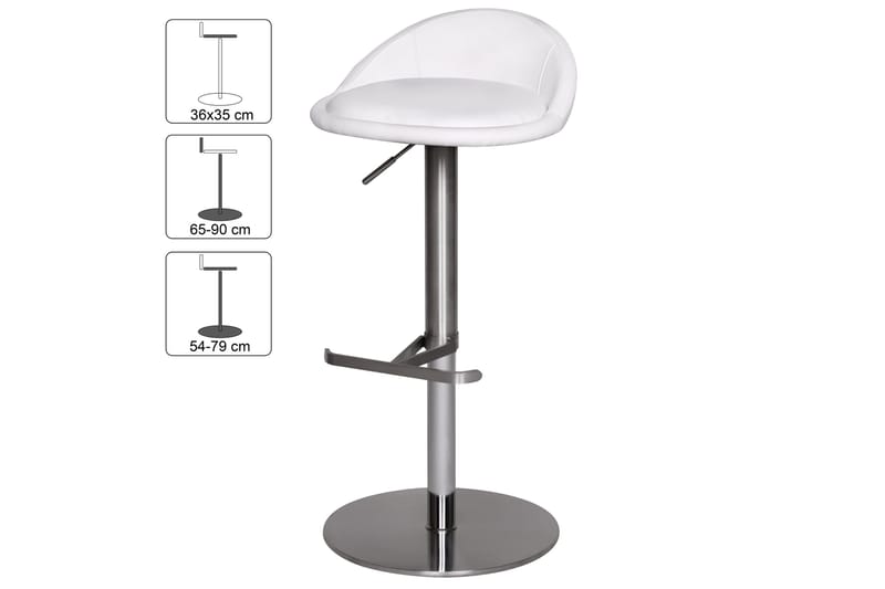 Grubbe Barstol - Vit - Möbler - Stolar & fåtöljer - Barstol & barpall