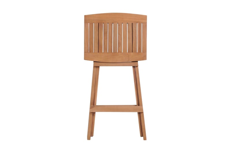 Hopfällbara barstolar 2 st massiv teak - Brun - Möbler - Stolar & fåtöljer - Barstol & barpall