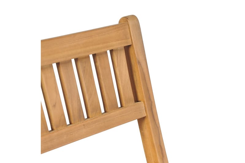 Hopfällbara barstolar 2 st massiv teak - Brun - Möbler - Stolar & fåtöljer - Barstol & barpall