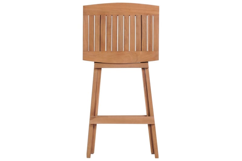 Hopfällbara barstolar 4 st massiv teak - Brun - Möbler - Stolar & fåtöljer - Barstol & barpall