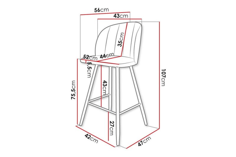 Kintore Barstol - Svart - Möbler - Stolar & fåtöljer - Barstol & barpall