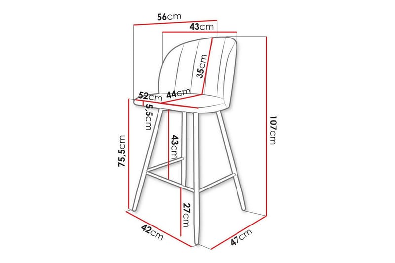Kintore Barstol - Svart - Möbler - Stolar & fåtöljer - Barstol & barpall