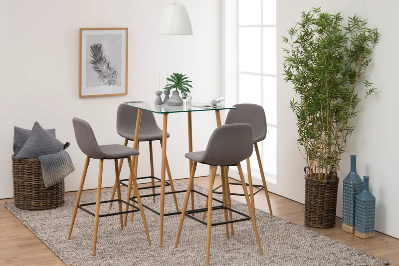 Lejone Barstol - Grå/Ek - Möbler - Stolar & fåtöljer - Barstol & barpall