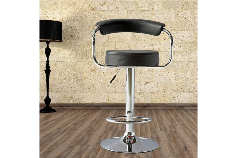 Leon Barstol - Svart/Krom - Möbler - Stolar & fåtöljer - Barstol & barpall