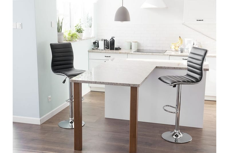 Lucernia Barstol 2-pack - Konstläder/Svart - Möbler - Stolar & fåtöljer - Barstol & barpall
