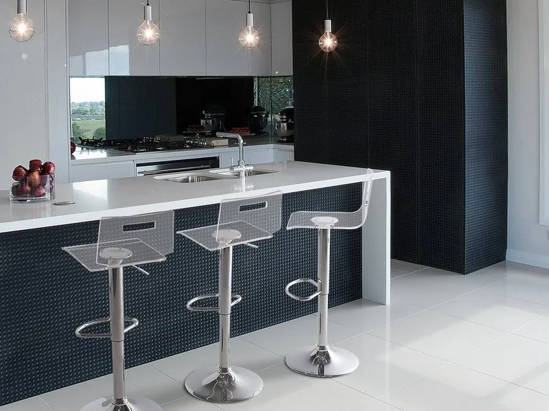 Malta Barstol 34 cm, Transparent