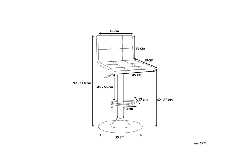 Marion Barstol 45 cm - Svart - Möbler - Stolar & fåtöljer - Barstol & barpall