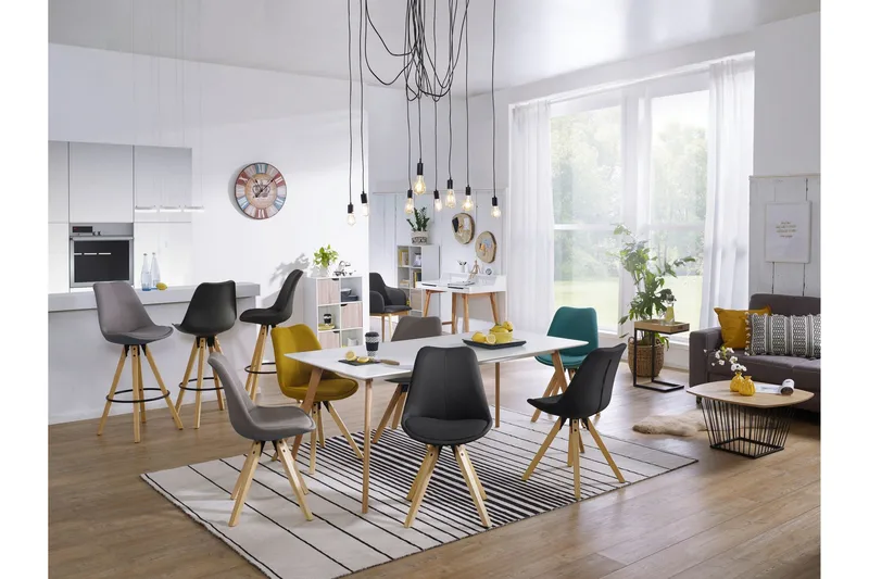 Sarkbank Barstolar 2-pack - Svart/Brun - Möbler - Stolar & fåtöljer - Barstol & barpall