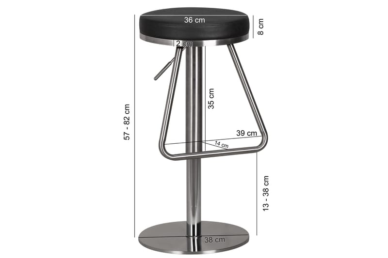 Segelhorst Barstol - Svart - Möbler - Stolar & fåtöljer - Barstol & barpall