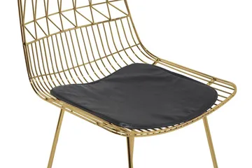 Set med 2 barstolar PRESTON Metall Guld 48cm - Guld - Möbler - Stolar & fåtöljer - Barstol & barpall