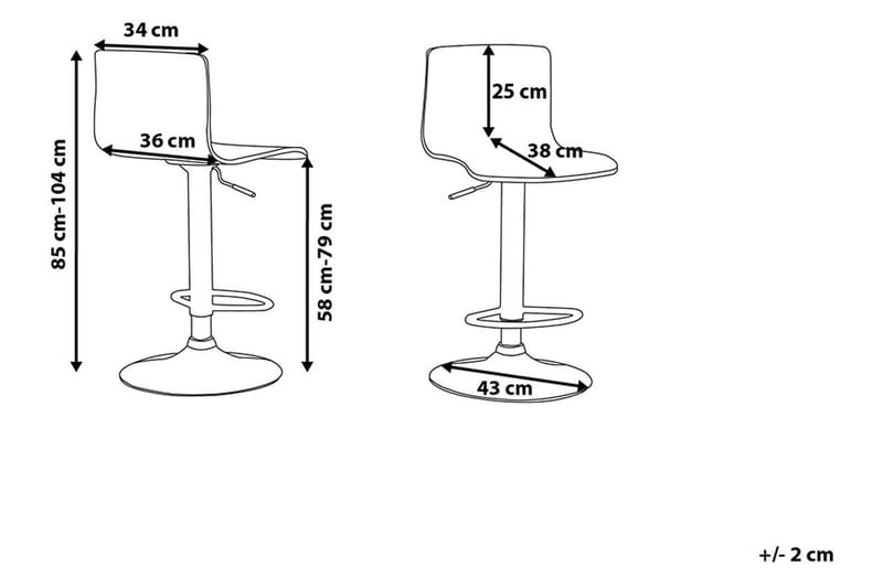 Valencia Barstol 42 cm - Vit - Möbler - Stolar & fåtöljer - Barstol & barpall