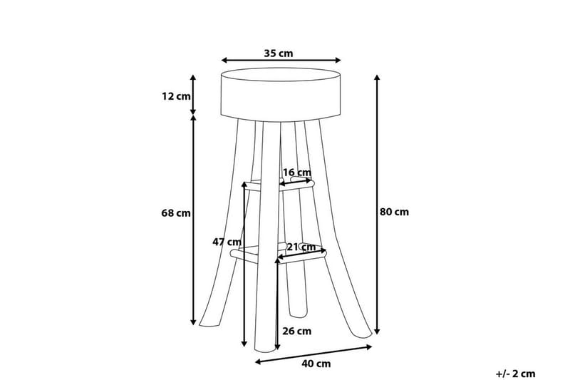 Walton Barstol 40 cm - Trä/Natur - Möbler - Stolar & fåtöljer - Barstol & barpall