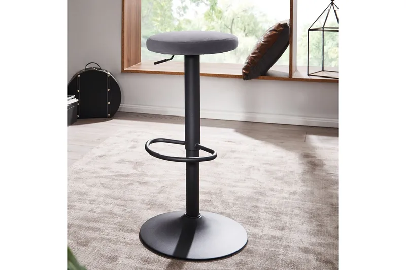 Willowdale Barstol - Ljusgrå/Svart - Möbler - Stolar & fåtöljer - Barstol & barpall