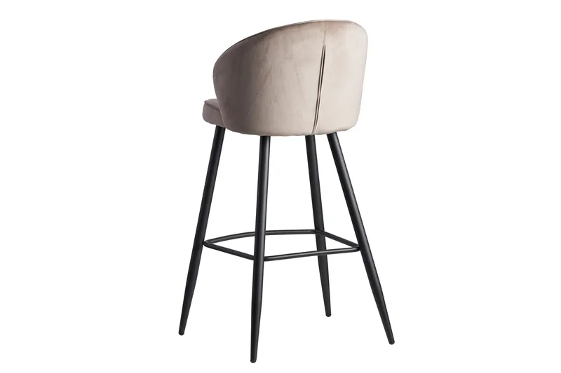 Willowdale Barstol med Ryggstöd - Krämvit/Svart - Möbler - Stolar & fåtöljer - Barstol & barpall