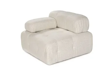 Belgin Vänstermodul / Fåtölj med utfällbara armstöd och ryggstöd - Cream - Möbler - Stolar & fåtöljer - Fåtölj