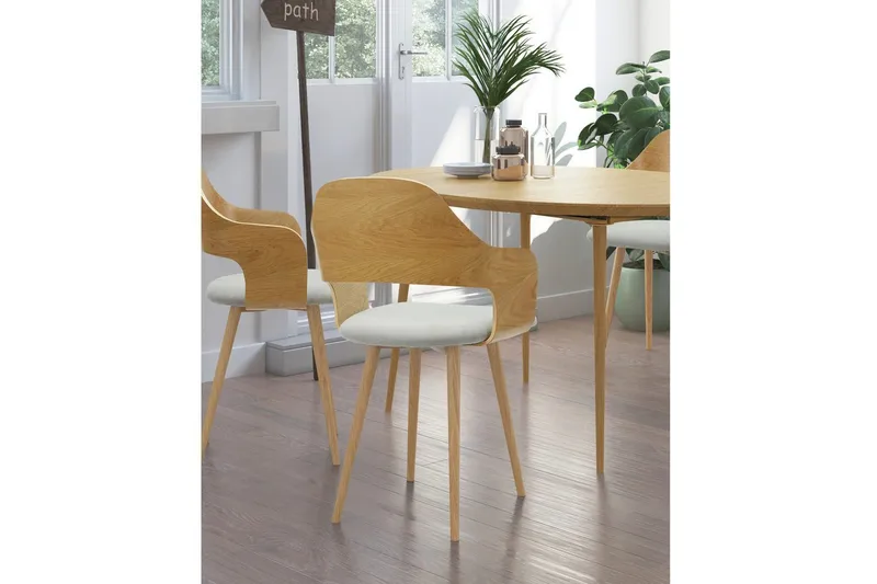 Belle Karmstol - Grå - Möbler - Stolar & fåtöljer - Matstol & köksstol