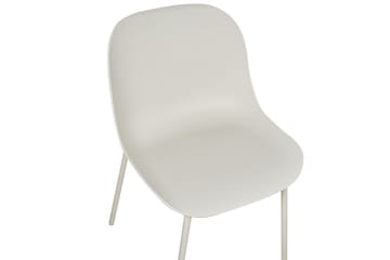 Beloit Matstol i Plast med Metallben - Beige - Möbler - Stolar & fåtöljer - Matstol & köksstol