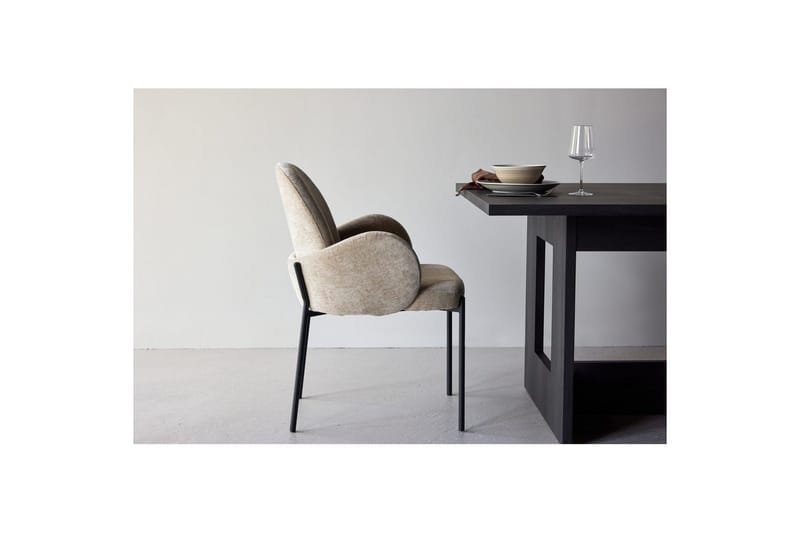 Blom Matstol - Beige - Möbler - Stolar & fåtöljer - Karmstol