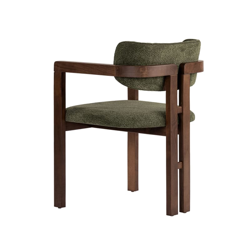 Bonavista Stol - grön och mörk valnöt - Möbler - Stolar & fåtöljer - Matstol & köksstol