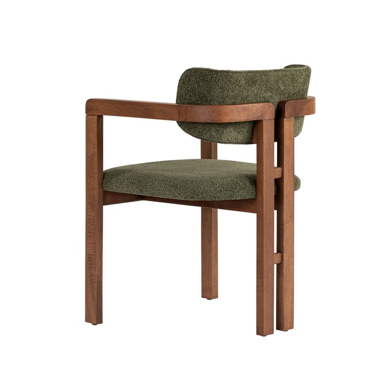 Bonavista Stol - grön och valnöt - Möbler - Stolar & fåtöljer - Matstol & köksstol