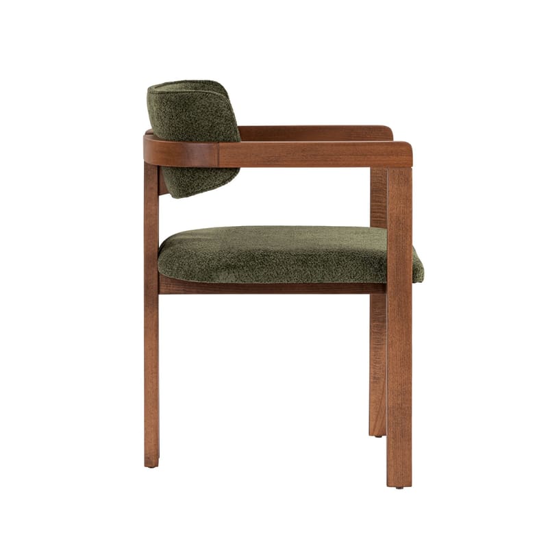 Bonavista Stol - grön och valnöt - Möbler - Stolar & fåtöljer - Matstol & köksstol