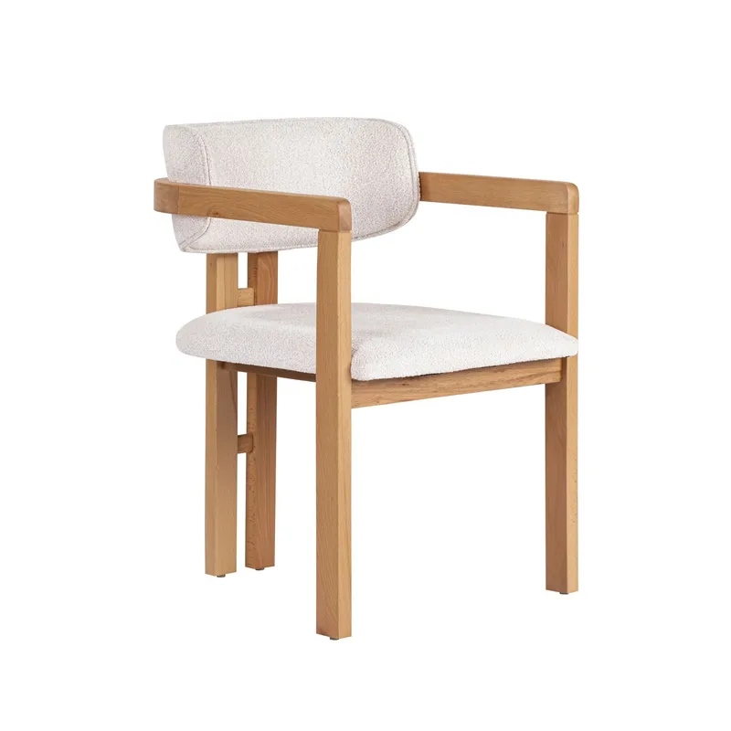 Bonavista Stol - vit och ek - Möbler - Stolar & fåtöljer - Matstol & köksstol