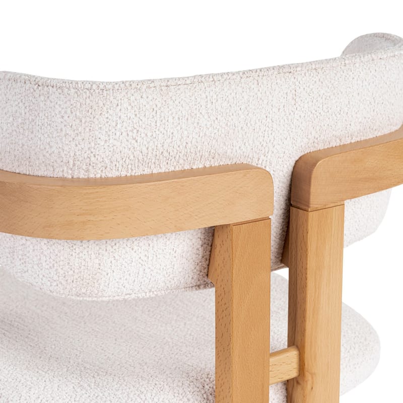 Bonavista Stol - vit och ek - Möbler - Stolar & fåtöljer - Matstol & köksstol