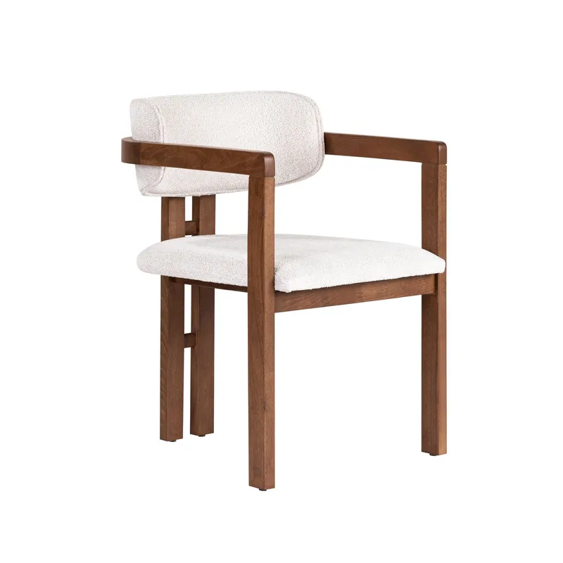 Bonavista Stol - vit och valnöt - Möbler - Stolar & fåtöljer - Matstol & köksstol