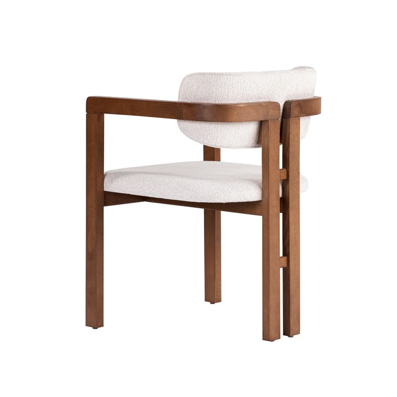 Bonavista Stol - vit och valnöt - Möbler - Stolar & fåtöljer - Matstol & köksstol