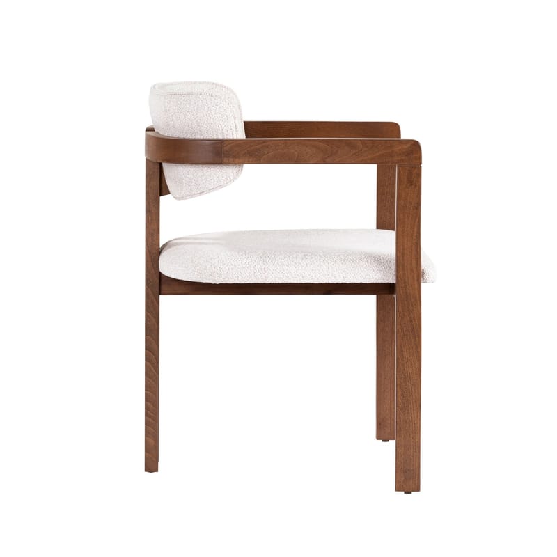 Bonavista Stol - vit och valnöt - Möbler - Stolar & fåtöljer - Matstol & köksstol