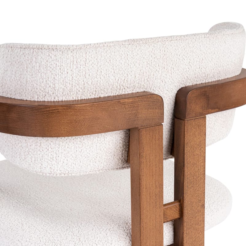 Bonavista Stol - vit och valnöt - Möbler - Stolar & fåtöljer - Matstol & köksstol