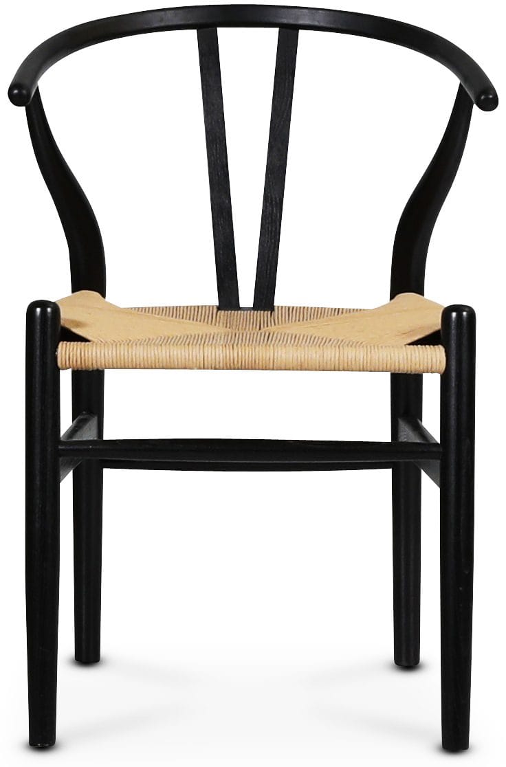 Brandon karmstol - Svart med repsits - Svart - Möbler - Stolar & fåtöljer - Matstol & köksstol