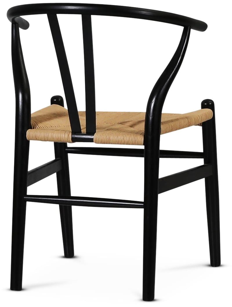 Brandon karmstol - Svart med repsits - Svart - Möbler - Stolar & fåtöljer - Matstol & köksstol