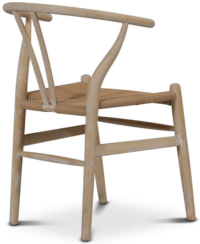 Brandon matstol whitewash med repsits - Whitewash - Möbler - Stolar & fåtöljer - Matstol & köksstol