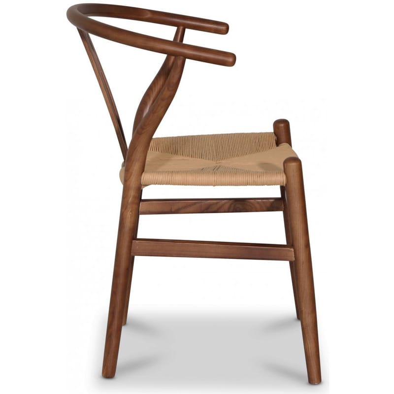 Brandon stol i valnöt med repsits - Valnöt - Möbler - Stolar & fåtöljer - Matstol & köksstol