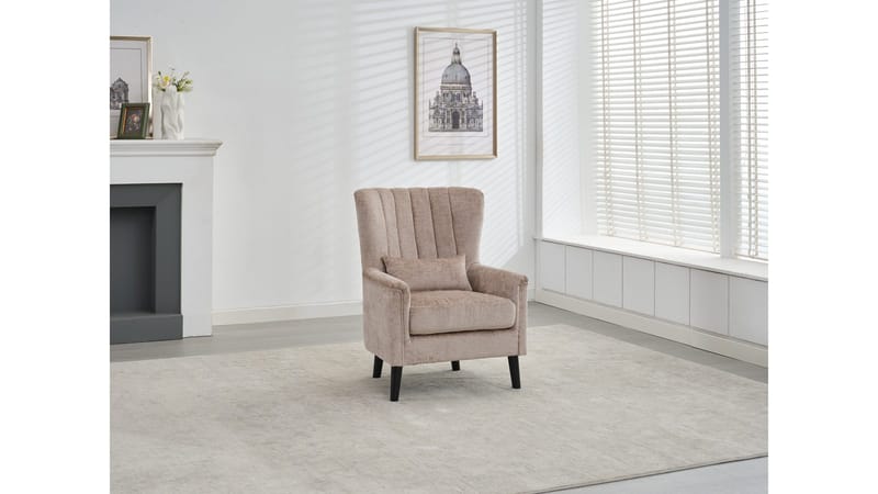 Brevalo Fåtölj i bouclet - Biscuit - Möbler - Stolar & fåtöljer - Fåtölj