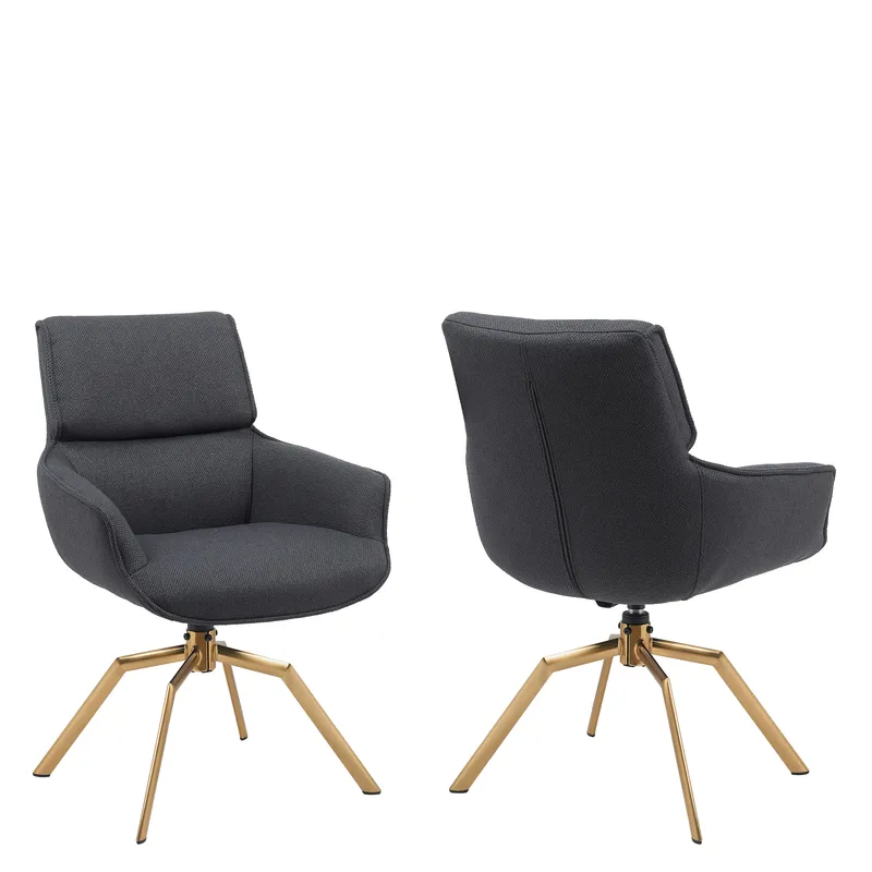 Calrosen Kontorsstol 2-pack, Grå