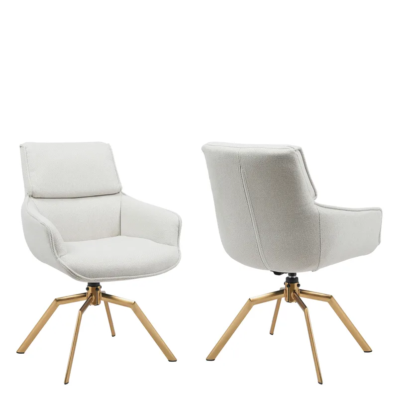 Calrosen Kontorsstol 2-pack, Beige