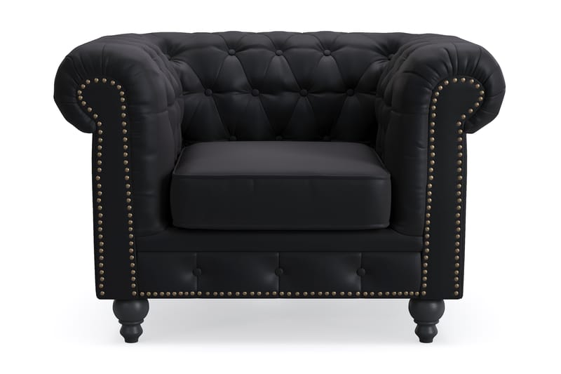 Chesterfield Deluxe Fåtölj - Svart - Möbler - Stolar & fåtöljer - Fåtölj