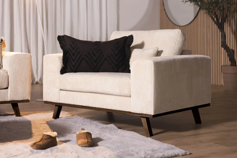 Copenhagen Fåtölj i Manchester - Beige - Möbler - Stolar & fåtöljer - Fåtölj