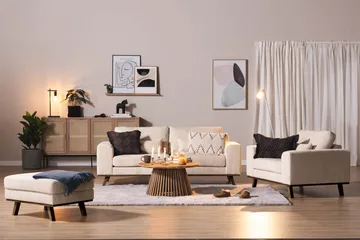 Copenhagen Fåtölj Manchester - Beige - Möbler - Stolar & fåtöljer - Fåtölj