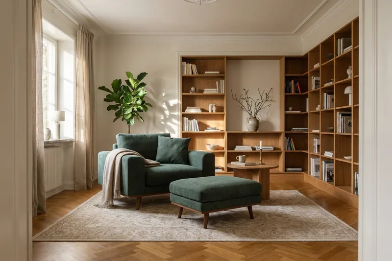 Copenhagen Premium Djup Fåtölj i Chenille - Grön - Möbler - Stolar & fåtöljer - Fåtölj