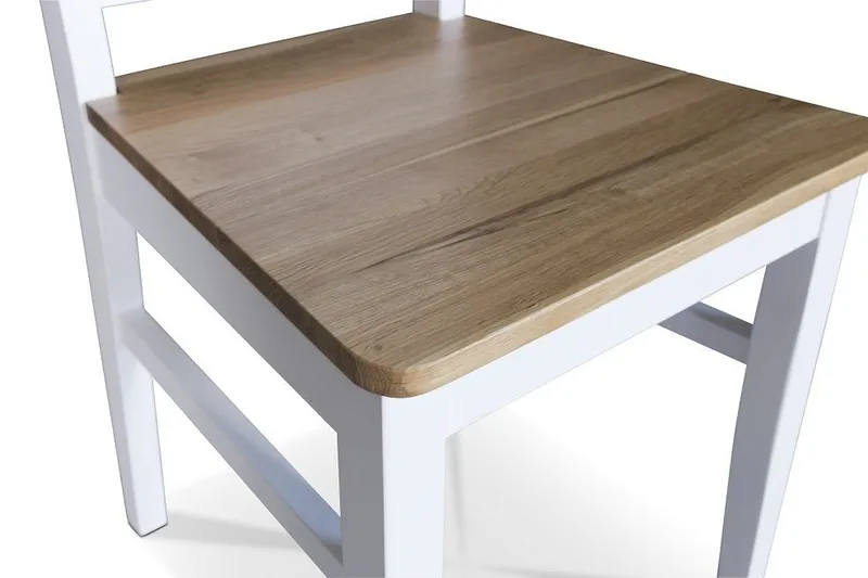 Dalön matstol med eksits och kryssrygg – Vit / Oljad ek - Vit/Oljad ek - Möbler - Stolar & fåtöljer - Matstol & köksstol