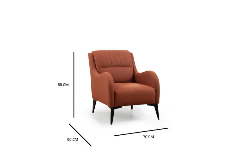 Daler Fåtölj - Röd - Möbler - Stolar & fåtöljer - Fåtölj