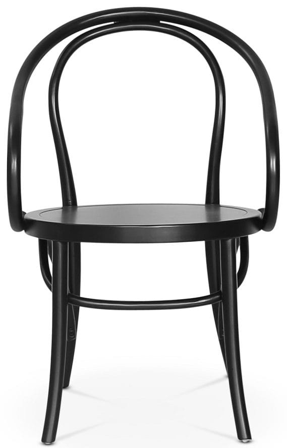 Danderyd No.30 svart karmstol i böjträ, Svart