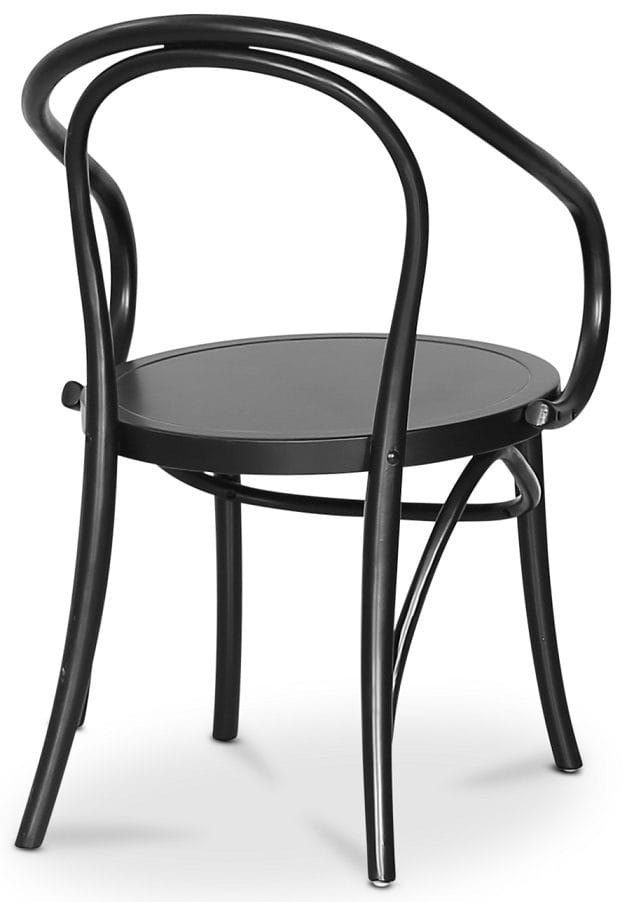 Danderyd No.30 svart karmstol i böjträ - Svart - Möbler - Stolar & fåtöljer - Matstol & köksstol