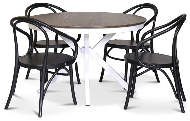 Danderyd No.30 svart karmstol i böjträ - Svart - Möbler - Stolar & fåtöljer - Matstol & köksstol